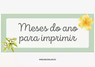 Meses do ano para imprimir Meses do ano para imprimir para Creche, 2º Ano, 1º Ano, Pré-Escola de Ciências Sociais, Calendário - Material educacional