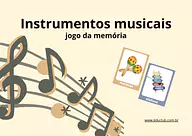 Jogo da memória dos instrumentos musicais Jogo da memória dos instrumentos musicais para Creche, 5º Ano, 4º Ano, 3º Ano, 2º Ano, 1º Ano, Pré-Escola de Artes, Música...