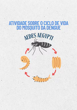 Atividade sobre o ciclo de vida do mosquito da dengue, o Aedes Aegypti para 5º Ano, 4º Ano, 3º Ano, 2º Ano, 1º Ano de Ciên...