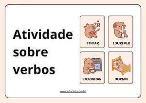 Atividade sobre verbos