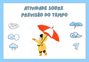 Atividade de previsão do tempo