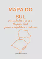 Atividades sobre a Região Sul para completar e colorir para 5º Ano, 4º Ano, 3º Ano de Geografia, Brasil - Material educaci...
