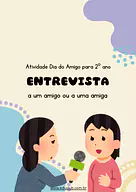 Atividade Dia do Amigo 2º ano Atividade Dia do Amigo 2º ano para 2º Ano de Datas Comemorativas, Educação Emocional, Dia do Amigo - Material educacional