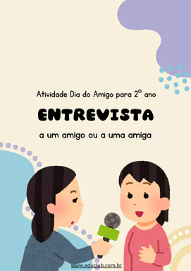 Atividade Dia do Amigo 2º ano para 2º Ano de Datas Comemorativas, Educação Emocional, Dia do Amigo - Material educacional