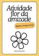 Atividade flor da amizade para imprimir Atividade flor da amizade para imprimir para 5º Ano, 4º Ano, 3º Ano, 2º Ano de Datas Comemorativas, Educação Emocional, Di...