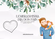 Lembrancinha de Dia dos Pais para Educação Infantil PDF para Creche, Pré-Escola de Crafts, Artes - Material educacional