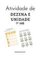 Atividade de dezena e unidade 1 ano Atividade de dezena e unidade 1 ano para 2º Ano, 1º Ano de Números, Matemática - Material educacional