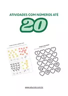 Atividade com números até 20 para imprimir