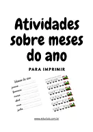 Atividade sobre meses do ano para imprimir Atividade sobre meses do ano para imprimir para 5º Ano, 4º Ano, 3º Ano, 2º Ano, 1º Ano de Ciências, Calendário - Material ...