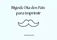 Bigode Dia dos Pais para imprimir para Creche, 5º Ano, 4º Ano, 3º Ano, 2º Ano, 1º Ano, Pré-Escola de Datas Comemorativas, ...