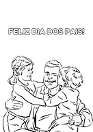 Desenhos Dia dos Pais para imprimir para Creche, 5º Ano, 4º Ano, 3º Ano, 2º Ano, 1º Ano, Pré-Escola de Datas Comemorativas...