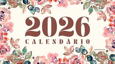 Calendário 2026 para imprimir para 5º Ano, 4º Ano, 3º Ano, 2º Ano, 1º Ano de Recursos Educativos, Ciências, Calendário - M...