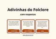 Adivinhas do Folclore Brasileiro para imprimir e brincar para 5º Ano, 4º Ano, 3º Ano, 2º Ano, 1º Ano de Brincadeiras, Adiv...
