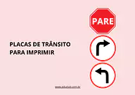 Placas de trânsito para imprimir para Creche, 5º Ano, 4º Ano, 3º Ano, 2º Ano, 1º Ano, Pré-Escola de Datas Comemorativas, D...