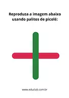Jogo de lógica com palitos de picolé