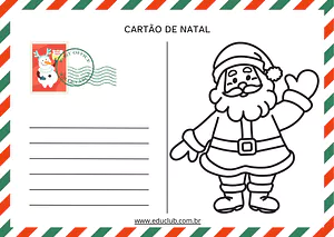 Cartão de Natal para imprimir