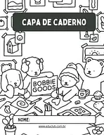 Capa de caderno Bobbie Goods para imprimir Capa de caderno Bobbie Goods para imprimir para 5º Ano, 4º Ano, 3º Ano, 2º Ano, 1º Ano de Recursos Educativos, Capas de ca...