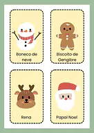 Cartões de classificação do Natal Cartões de classificação do Natal para Creche, Pré-Escola de Datas Comemorativas, Língua Portuguesa, Recursos Educativos, ...