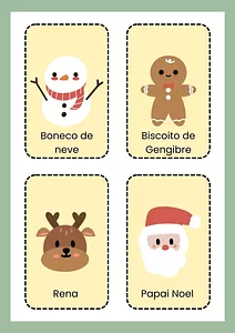 Cartões de classificação do Natal