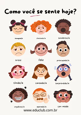 Carinhas de sentimentos e emoções para imprimir para 3º Ano, 2º Ano, 1º Ano de Educação Emocional, Emoções - Material educ...