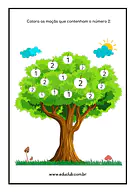 Atividade número 2 para Educação Infantil Atividade número 2 para Educação Infantil para Creche, Pré-Escola de Números, Matemática - Material educacional