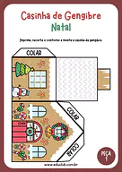 Casa de biscoito Natal para recortar e montar para 3º Ano, 2º Ano, 1º Ano de Datas Comemorativas, Natal, Como fazer, Artes...