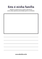 Atividade sobre familia Atividade sobre familia para 3º Ano, 2º Ano de Ciências Sociais - Material educacional