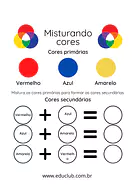 Atividade de mistura de cores primárias Atividade de mistura de cores primárias para 2º Ano, 1º Ano de Cores, Artes - Material educacional