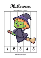Quebra-cabeça halloween para imprimir para Pré-Escola de Datas Comemorativas, Recursos Educativos, Halloween - Material ed...
