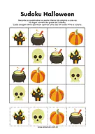Sudoku de Halloween para 1º Ano de Datas Comemorativas, Recursos Educativos, Halloween - Material educacional