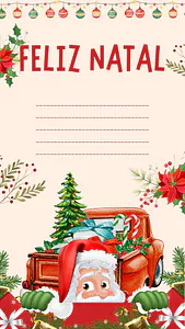 Atividade mensagem de Natal