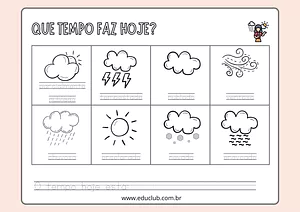 Atividade sobre clima e tempo