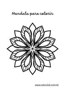 Mandala para colorir