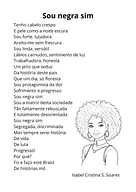 Sou negra sim, de Isabel Cristina Soares Sou negra sim, de Isabel Cristina Soares para 5º Ano, 4º Ano, 3º Ano, 2º Ano, 1º Ano de Datas Comemorativas, Biblioteca, P...