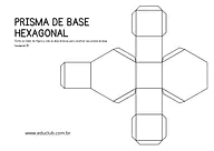 Prisma hexagonal para montar Prisma hexagonal para montar para 3º Ano, 2º Ano, 1º Ano de Geometria, Sólidos geométricos - Material educacional