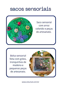 Sacos sensoriais para fazer