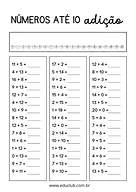 Adição até 20 para 2º Ano, 1º Ano de Operações básicas, Matemática - Material educacional
