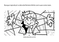 Atividade com O Abraço, de Romero Britto