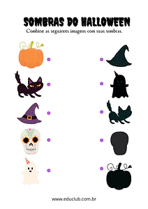 Atividade de Halloween infantil