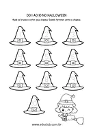 Atividade de números do Halloween para 1º Ano de Datas Comemorativas, Números, Matemática, Halloween - Material educacional