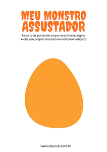 Atividade de artes para Dia das Bruxas