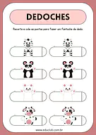 Dedoches de animais para imprimir para Creche, Pré-Escola de Teatro, Artes - Material educacional
