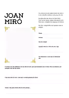 Atividade sobre Joan Miró Atividade sobre Joan Miró para 5º Ano, 4º Ano, 3º Ano de Pensamento Criativo, Artes, Pintura - Material educacional