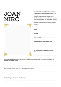 Atividade sobre Joan Miró