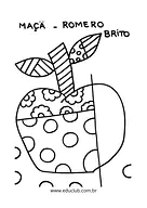 Romero Britto para colorir Romero Britto para colorir para 2º Ano, 1º Ano de Desenhos, Artes - Material educacional